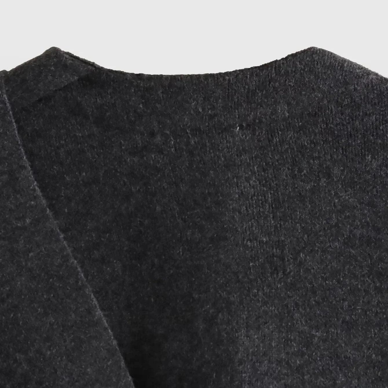 Asymmetric Wool Blend Poncho Lightweight Warm Draped Winter Layer