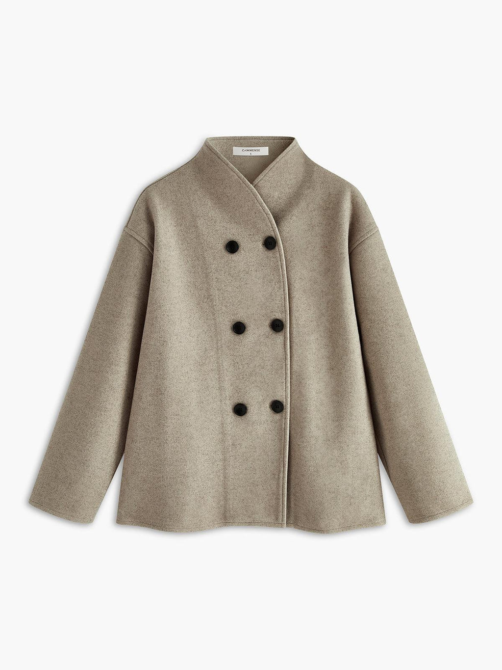 Women's Oversized Button-Down Jacket Cotton-Blend Long Sleeve Loose Fit